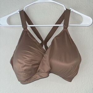 Spanx Nursing Bra Nude XL Low Profile soft cup back cross straps wireless